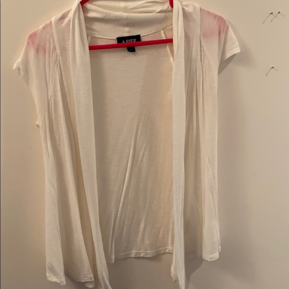 Short sleeve cardigan